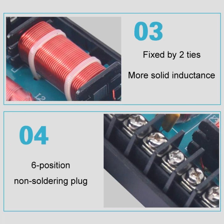 WEAH-2002 High And Low 2-Way Audio Crossover Bookshelf Speaker Conversion Divider - Audio Crossover by PMC TechLife | Online Shopping South Africa | PMC TechLife | Buy Now Pay Later Mobicred