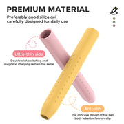 For Apple Pencil 1&2 AhaStyle PT182 Silicone Protective Grip Cover(Green)