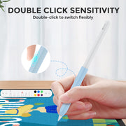 For Apple Pencil 1&2 AhaStyle PT182 Silicone Protective Grip Cover(Orange)