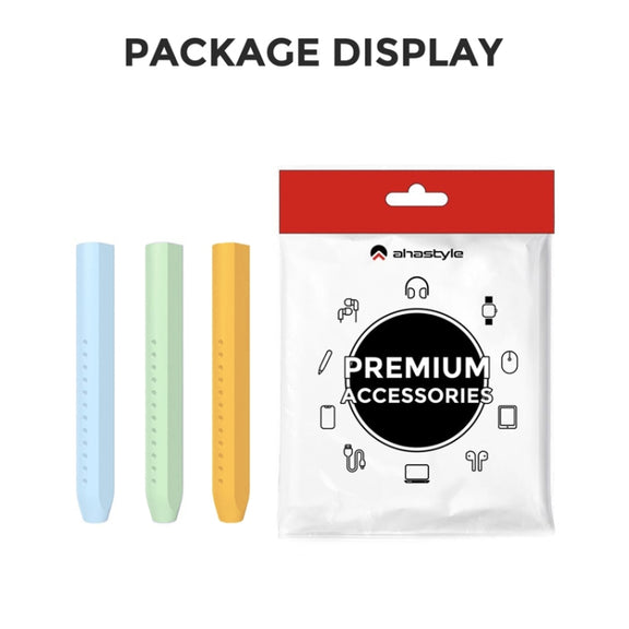 For Apple Pencil 1&2 AhaStyle PT182 Silicone Protective Grip Cover(Green)