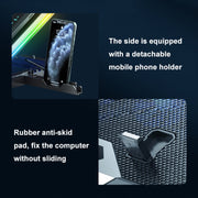 ICE COOREL 8-Fans Adjustable Laptop Stand Radiator With RGB Ambient Light(K10)