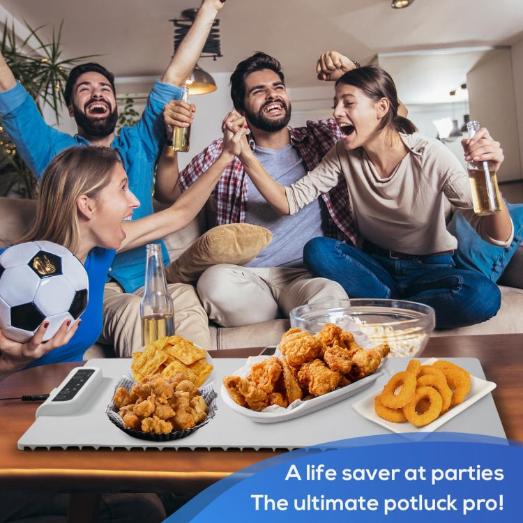 240W Electric Warming Tray Food Warmer with Adjustable Temperature, Timed Close EU Plug - free shipping - PMC TechLife - Order now!