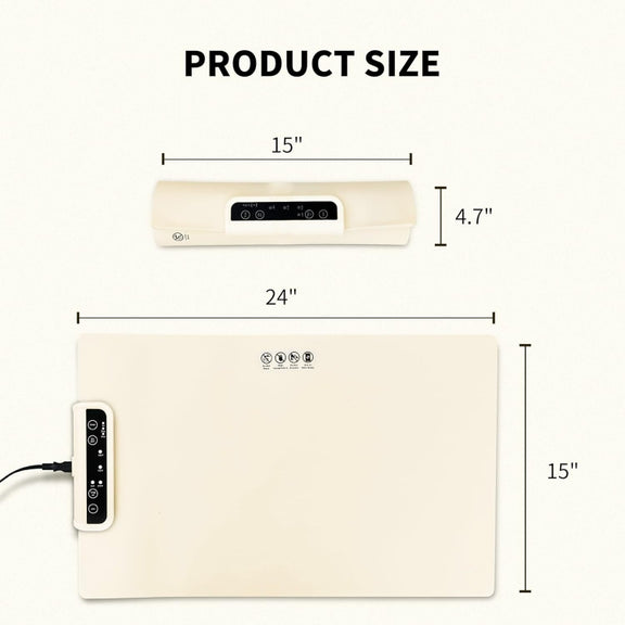 240W Electric Warming Tray Food Warmer with Adjustable Temperature, Timed Close UK Plug