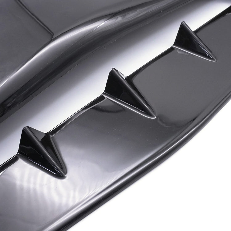 Universal Carbon Car Hood Scoop Air Flow Intake Decorative Turbo Bonnet Vent Cover With Tape(Black)