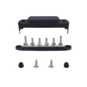 M8 Nylon Base RV Yacht Water-resistant Dustproof Cover 6-post Bus Bar, Color: Black