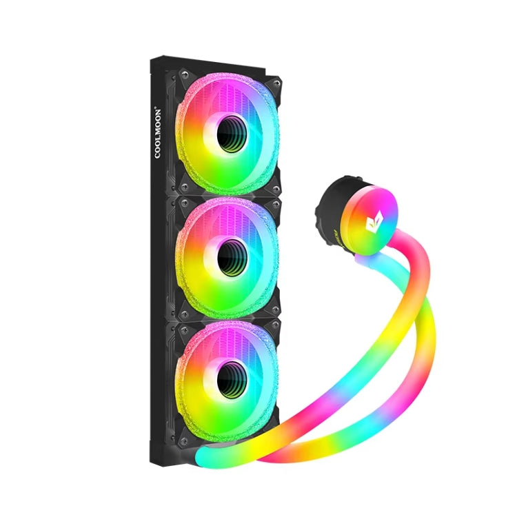COOLMOON AS360 Magic Diamond Edition Computer Cooler ARGB Water Cooling Light Integrated CPU Radiator(Black) - free shipping - PMC Jewellery - Order now!