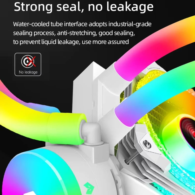 COOLMOON AS360 Magic Diamond Edition Computer Cooler ARGB Water Cooling Light Integrated CPU Radiator(White) - free shipping - PMC Jewellery - Order now!