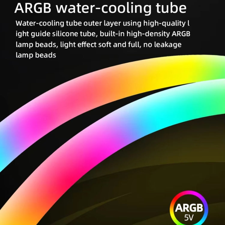 COOLMOON AS360 Magic Diamond Edition Computer Cooler ARGB Water Cooling Light Integrated CPU Radiator(White) - free shipping - PMC Jewellery - Order now!