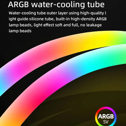 COOLMOON AS360 Magic Diamond Edition Computer Cooler ARGB Water Cooling Light Integrated CPU Radiator(White) - free shipping - PMC Jewellery - Order now!