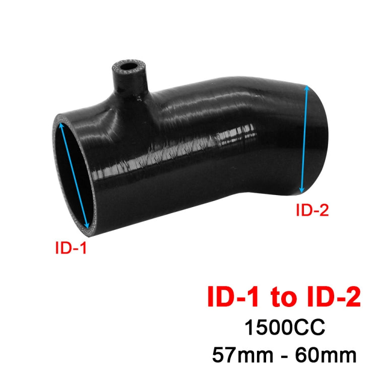 For Mazda 3 6 CX-4 Axela Atenza Intake Silicone Hose High Flow Cold Air Intake Pipe Turbo Intercooler, Specification: 1.5L-60-BK