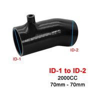 For Mazda 3 6 CX-4 Axela Atenza Intake Silicone Hose High Flow Cold Air Intake Pipe Turbo Intercooler, Specification: 2.0L-70-BK