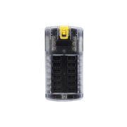 RV Yacht 12-way LED Insulated Flame-retardant Fuse Holder Box with Wire(Configuration 2)