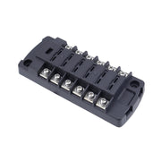6-Way Plug-In Insulated Cover Fuse Box For Cars Yachts, Set: Standard