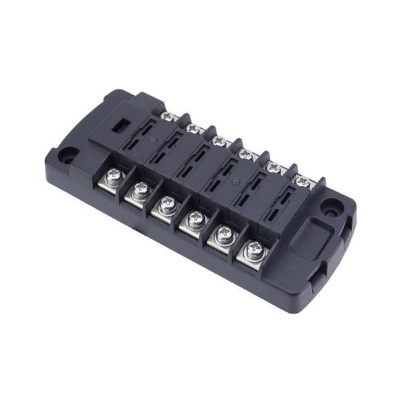 6-Way Plug-In Insulated Cover Fuse Box For Cars Yachts, Set: Standard