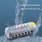 6-Way Plug-In Insulated Cover Fuse Box For Cars Yachts, Set: Standard