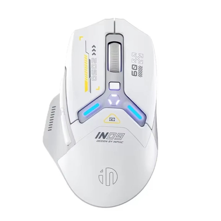 Inphic IN9 Tri-mode Wireless Bluetooth Gaming Office Computer Mouse(White Silent Edition) - free shipping - PMC Jewellery - Order now!