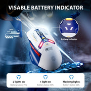 Inphic IN9 Tri-mode Wireless Bluetooth Gaming Office Computer Mouse(Blue)