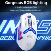 Inphic IN9 Tri-mode Wireless Bluetooth Gaming Office Computer Mouse(Blue)