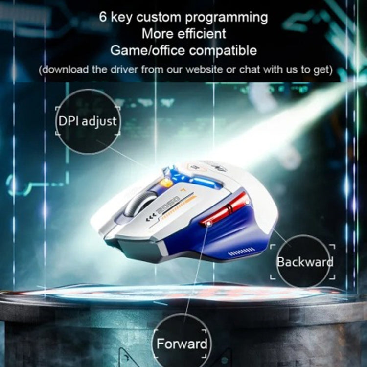 Inphic IN9 Tri-mode Wireless Bluetooth Gaming Office Computer Mouse(White Silent Edition) - free shipping - PMC Jewellery - Order now!