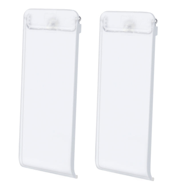For Nintendo Switch Console 2pcs Replacement Kickstand Back Shell Holder(Transparent White)