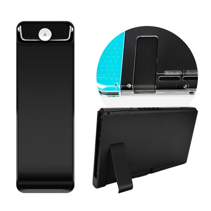 For Nintendo Switch Console 2pcs Replacement Kickstand Back Shell Holder(Transparent White) - Holder by PMC Jewellery | Online Shopping South Africa | PMC Jewellery | Buy Now Pay Later Mobicred