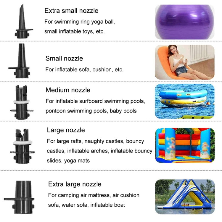 Electric Air Pump Household Inflatable Pump 600W High Power Electric Inflator, Plug: EU Plug