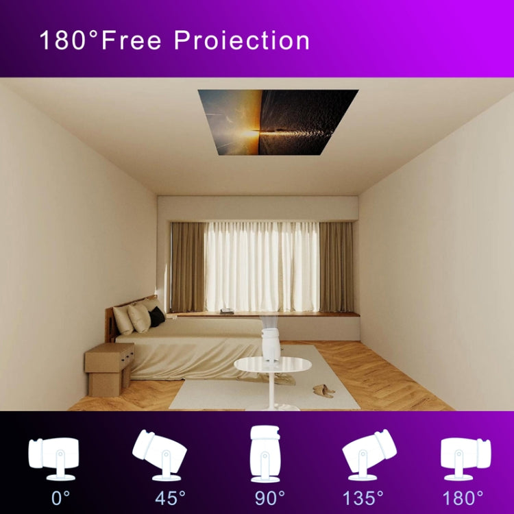 HY400 Android 12.0 System Intelligent Projector Portable Family Projector EU Plug