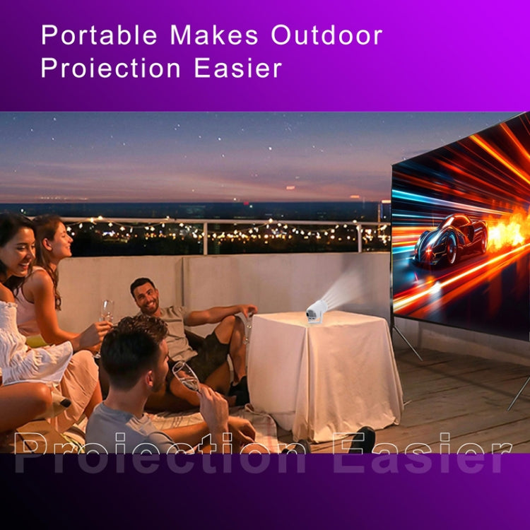 HY400 Android 12.0 System Intelligent Projector Portable Family Projector EU Plug