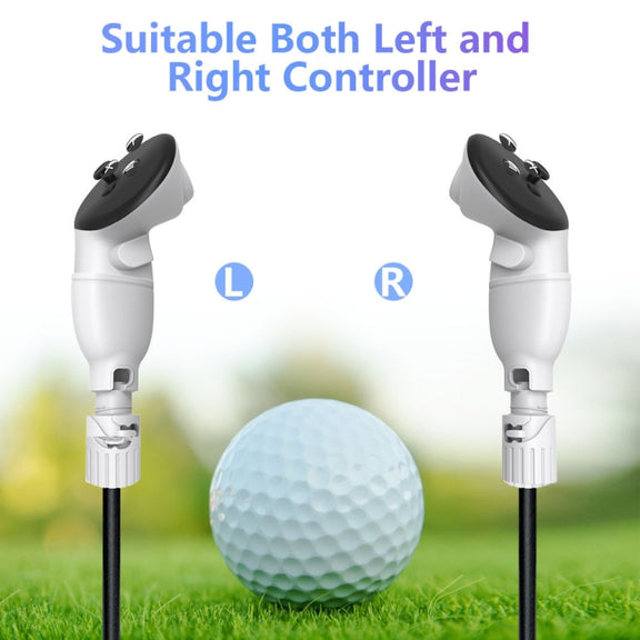 For Meta Quest 3S / 3 Controller Golf Club With Scale And Adjustable Length(White)