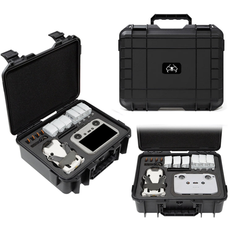 For DJI Mini 4 Pro Drone Suitcase Explosion-proof Box Compatible with RC 2 & RC-N2(Black) - free shipping - PMC TechLife - Order now!