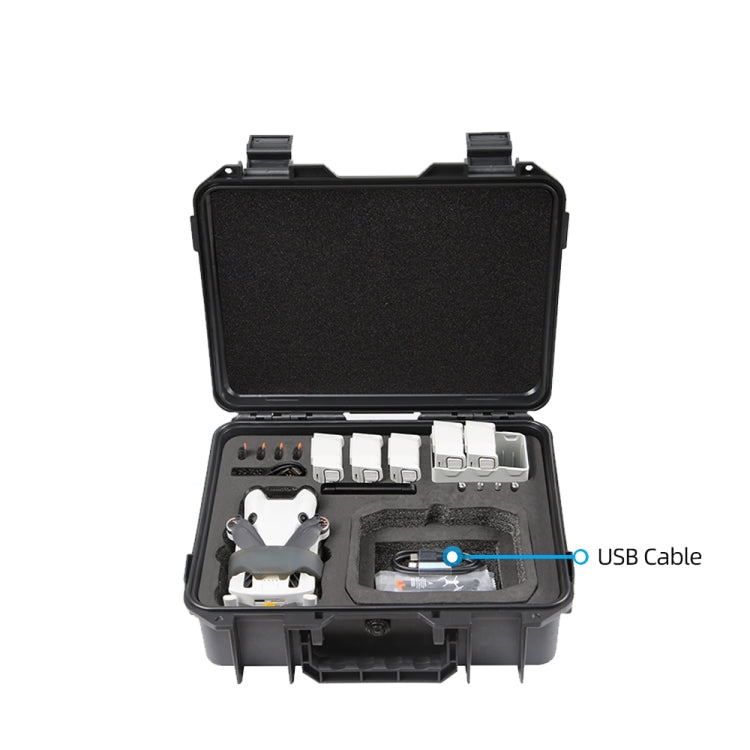 For DJI Mini 4 Pro Drone Suitcase Explosion-proof Box Compatible with RC 2 & RC-N2(Black) - free shipping - PMC Jewellery - Order now!