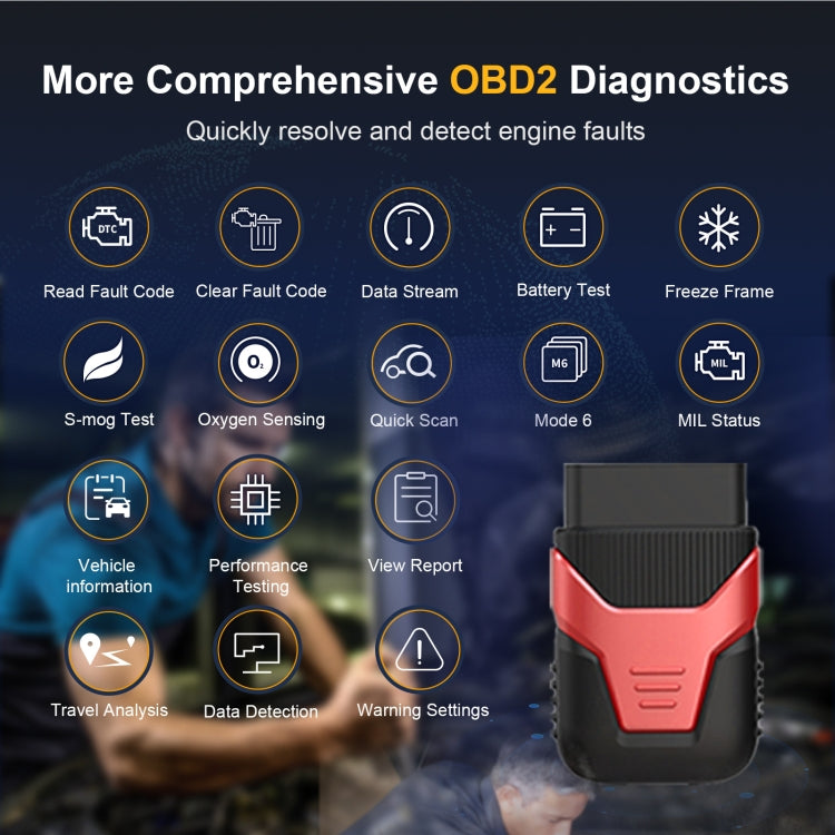 HUMZOR OBD2 Bluetooth 5.2 Car Fault Diagnostic Instrument - free shipping - PMC Jewellery - Order now!