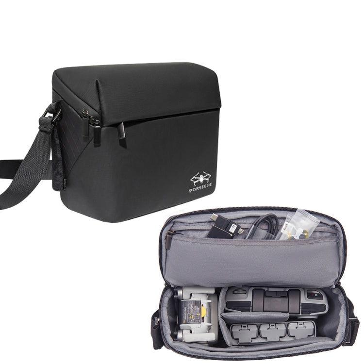 For DJI Mini 4K / Mini 2 SE / Mini 2 Portable Waterproof Shoulder Bag Messenger Bag(Black) - free shipping - PMC Jewellery - Order now!