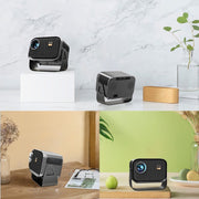Android 4K HD Version Portable Mini Projector Smart Home Theater(UK Plug)