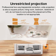 Android 4K HD Version Portable Mini Projector Smart Home Theater(AU Plug)