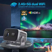 4K Smart Android Portable Projector EU Plug
