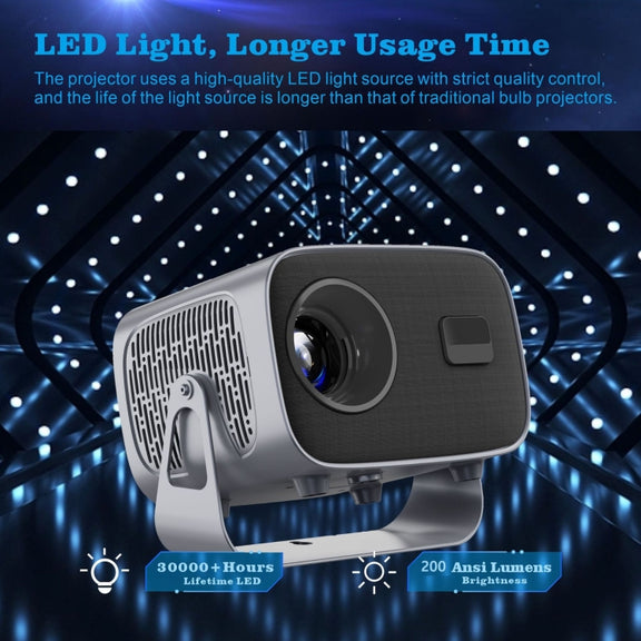 4K Smart Android Portable Projector EU Plug
