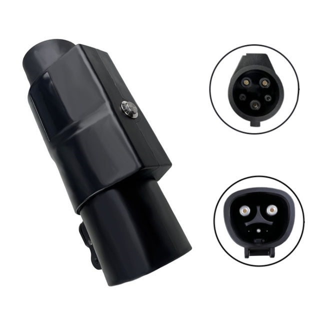 For Tesla-TYPE1 Electric Vehicle Charging Station Adapter Conversion Head(Black)