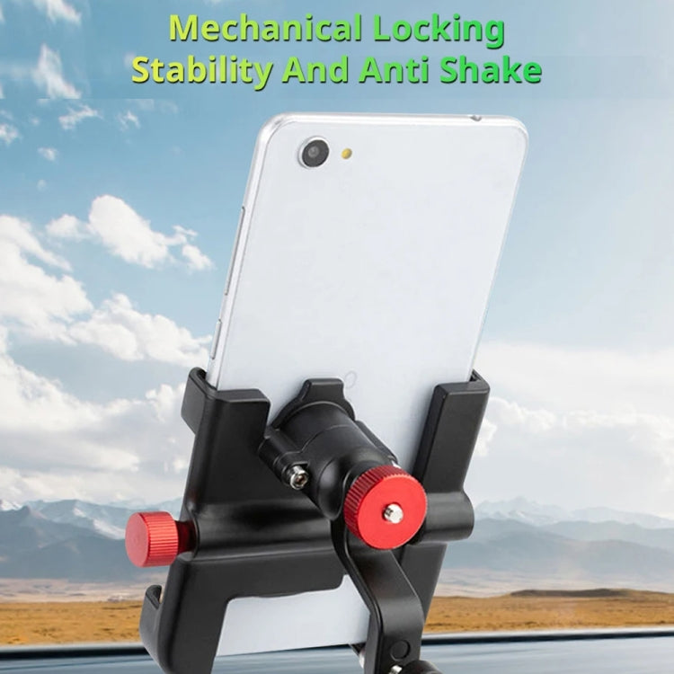 PROMEND SJJ-297E Rearview Mirror Model Phone Holder Universal Aluminum Alloy Electric Bike Mount