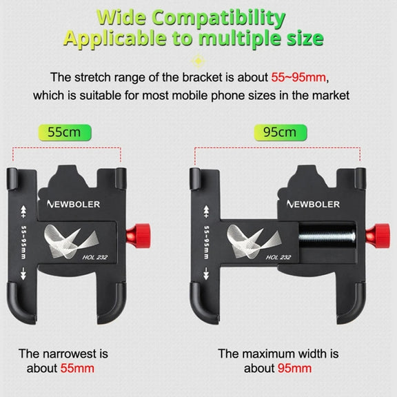 PROMEND SJJ-297E Rearview Mirror Model Phone Holder Universal Aluminum Alloy Electric Bike Mount