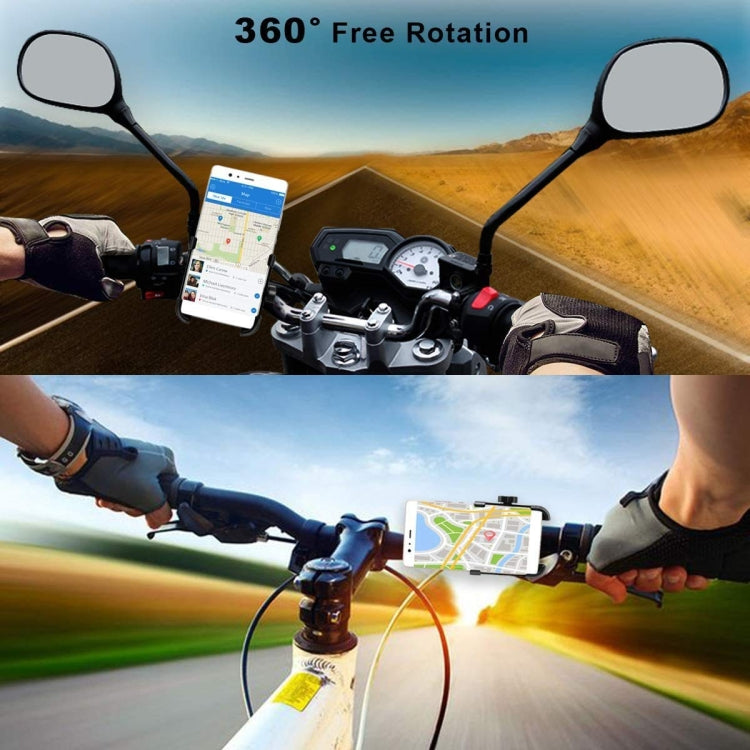 PROMEND SJJ-297E Rearview Mirror Model Phone Holder Universal Aluminum Alloy Electric Bike Mount