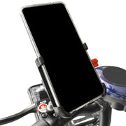 PROMEND Aluminum Alloy Cell Phone Holder Adjustable Angle Rotating Motorcycle Navigation Support, Style: SJJ-299E Rearview Mirror Silver