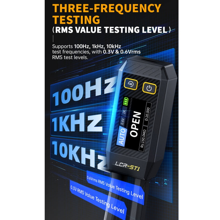 FNIRSI Digital Tweezers Resistor Capacitor Component Test Multimeter(LCR-ST1) - free shipping - PMC Jewellery - Order now!