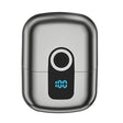 Double Ring Magnetic Electric Shaver Travel Portable Rechargeable Full Body Washable Men Razor(Grey) - Electric Shavers by PMC TechLife | Online Shopping South Africa | PMC TechLife | Buy Now Pay Later Mobicred