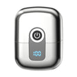 Double Ring Magnetic Electric Shaver Travel Portable Rechargeable Full Body Washable Men Razor(Silver) - Shavers & Accessories by PMC TechLife | Online Shopping South Africa | PMC TechLife | Buy Now Pay Later Mobicred