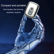 Double Ring Magnetic Electric Shaver Travel Portable Rechargeable Full Body Washable Men Razor(Grey)