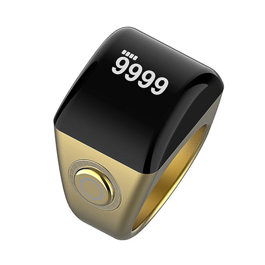 Equantu Smart Bluetooth Finger Counter Muslim Prayer Time Reminder Ring, Style: Gold 20mm - free shipping - PMC Jewellery - Order now!