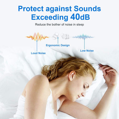 Bluedio NE Sleeping Silicone Earplugs Noise Reducing Soundproofing Earplugs With Storage Case(White) - free shipping - PMC Jewellery - Order now!