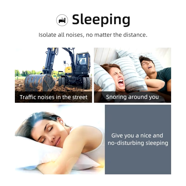 Bluedio NE Sleeping Silicone Earplugs Noise Reducing Soundproofing Earplugs With Storage Case(White) - free shipping - PMC Jewellery - Order now!