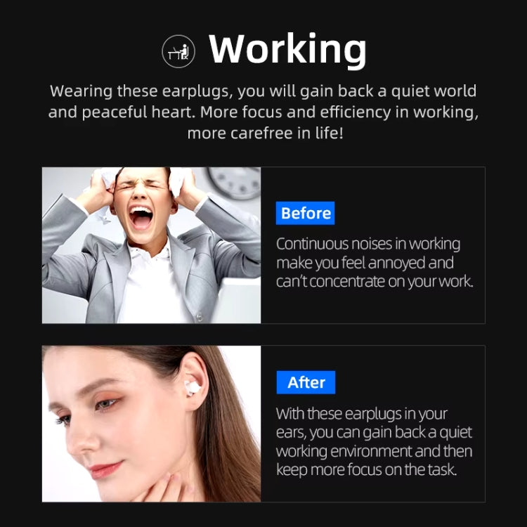 Bluedio NE Sleeping Silicone Earplugs Noise Reducing Soundproofing Earplugs With Storage Case(White) - free shipping - PMC Jewellery - Order now!